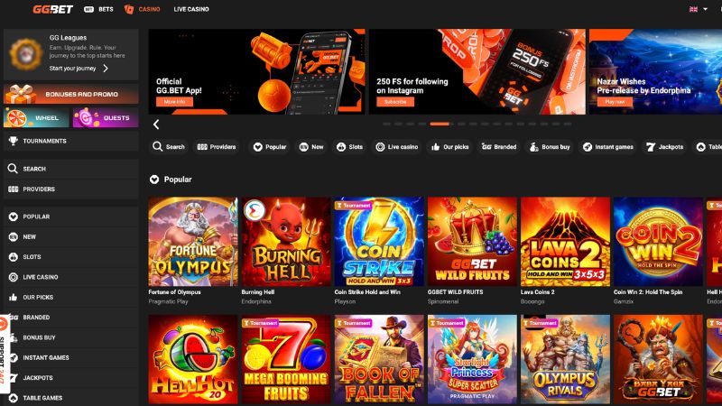 GGBet Casino program VIP